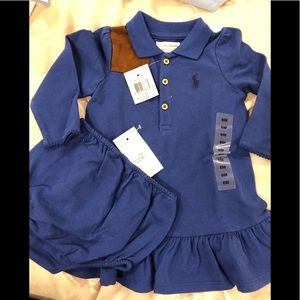 Ralph Lauren Baby Girl Long Sleeve Polo dress 6m